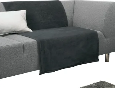 Produktbild von Erwin Müller Sessel- und Sofaschoner Triest" dunkelgrau 75x200 cm"