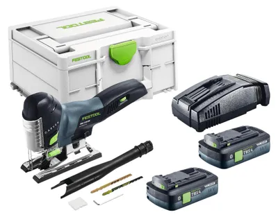 Produktbild von Festool PSC 420 EB-Basic Akku Pendelstichsäge 18 V 120 mm Brushless + 2x Akku 4,0 Ah + Schnellladegerät + Systainer