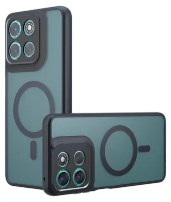 Produktbild von Techsuit – PureFrost MagSafe-Hülle für Motorola Moto G57 Power / Moto G67 Power – mattes Schwarz