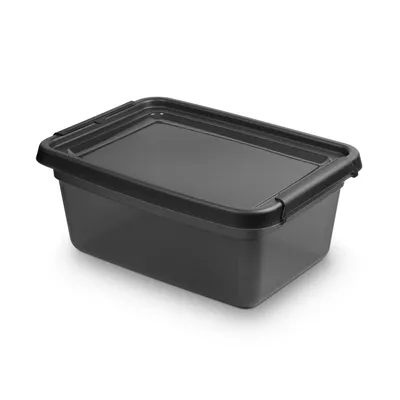 Produktbild von Orplast er stabiler aufbewahrungskasten - basestore - Schwarz - Stapelbar | Sachtelbar | Mit Deckel