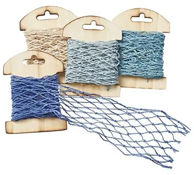 Netzband 13 x 100 cm, blau, Polyester