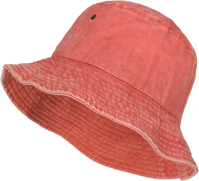 Produktbild von styleBREAKER Uni Fischerhut Washed Optik, Terracotta
