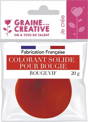 Produktbild von Fester Kerzenfarbstoff 20 g Rot