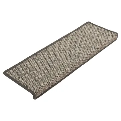 Immagine prodotto di Tappeti Autoadesivi Scale Sisal 15 pz 65x21x4 cm Grigio e Beige