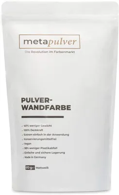 Produktbild von Pulver-Wandfarbe (mattweiß) 610 g