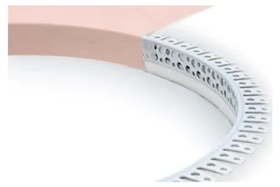 Produktbild von 10 Meter | PVC Eckschienen für Trockenbau 90° F18