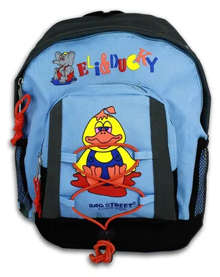 Produktbild von Bag Street Kinder Rucksack Sporttasche Synthetik hellblau 20x15x18 OTJ609B