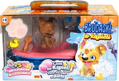 Zdjęcie produktu dla Brudaski w kąpieli piesek Corgi czarno-biały 5 elementów