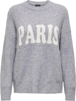 Image de ONLY Pull à la mode avec col rond et manches longues Taille : M