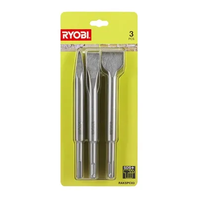 Obrázok produktu pre Sada Ryobi RAKSPC03 s 3 sekáčmi SDS-Plus