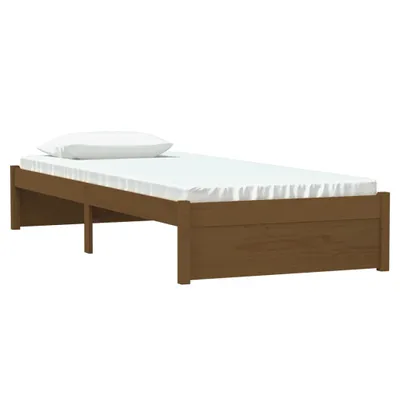 Obrázek produktu pro vidaXL Postel z masivu bez matrace medově hnědá 75x190 cm