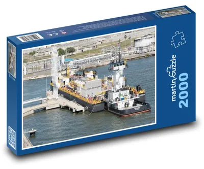 Obrázek produktu pro Puzzle 2000 Nákladní loď v přístavu - martinpuzzle