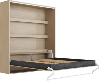 Produktbild von Schrankbett 160x200 Vertikal M3 Tiefe 55cm Kaiserberg Eiche