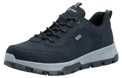 Obrázok produktu pre Rieker 35503-00 pánska nízka obuv, šnurovacia obuv, syntetika/textil, čierna, RiekerTex - pánska teniska / šnurovacia obuv, čierna, syntetika/textil (riekertex odpudzujúci vodu)