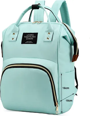 Produktbild von Baby Wickelrucksack stylische Wickeltasche Rucksack mit Wickelunterlage multifunktional wasserabweisend Große Kapazität Rucksack für unterwegs