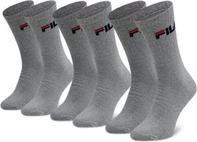 Immagine prodotto di FILA Calzini unisex 3 paia - Calzini da tennis, calzini, Terry, sport, logo 35-46 Antracite 35-38 (3-5 UK)