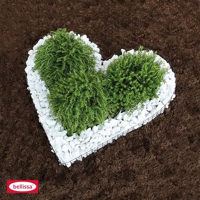 Produktbild von bellissa Herz Gitter 37/34 cm H4 cm Grabschmuck Deko 99589