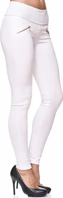 Produktbild von Elara Miss Anna Damen Stretch Hose Skinny Jegging A08-9 White 48 (4XL)