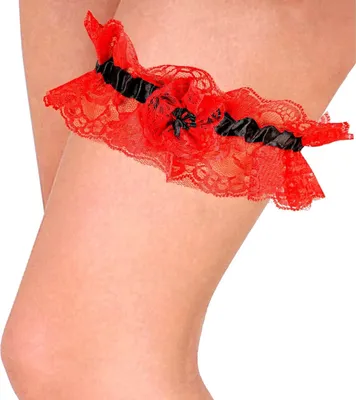 Produktbild von "STRUMPFBAND MIT SPITZE" in 3 Farben sort.