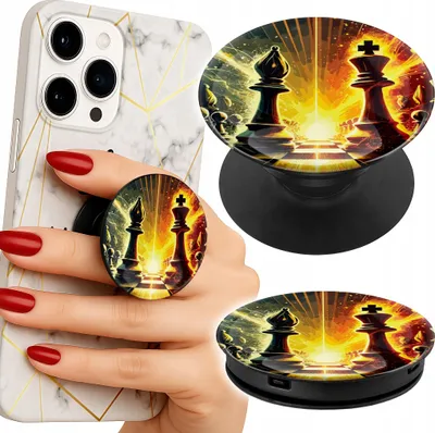 Zdjęcie produktu dla Uchwyt Do Telefonu Popsocket Na Palce/Stojak Szachy Szachownica Pionek