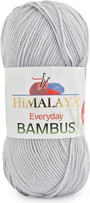 Produktbild von Himalaya Everyday Bambus Wolle 100g/260m, Antipilling, Leicht & Antiallergen, Hellgrau