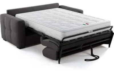 Produktbild von EUREKA 3-Sitzer Schlafsofa mit Schlaffunktion für Gelegenheitsgäste, Como 22 Graphit Stoff, 200 x 102 x 95 cm, Liegefläche 140 x 190 cm, 22 cm Memory-Foam