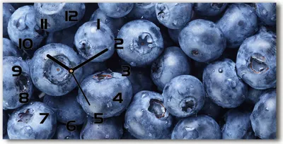 Produktbild von Wanduhr aus Glas – 60x30 cm - Glasbild - Glasuhr - Gehärtetes Glas - schwarze-zeiger - Geometrischer Hintergrund