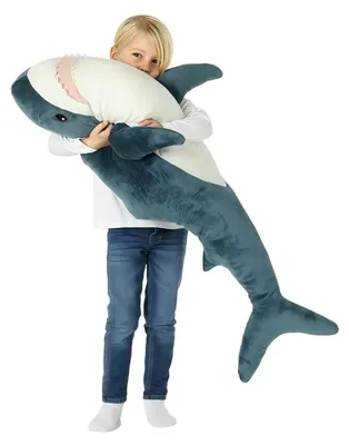 Immagine prodotto di Peluche gigante da 100 cm, colore blu, ideale per la decorazione della cameretta dei bambini