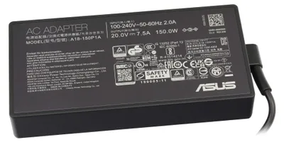 Zdjęcie produktu dla ASUS 0A001-00083400, Laptop, Wewnętrzna, 100 - 240 V, 50 - 60 Hz, 150 W, 19 V