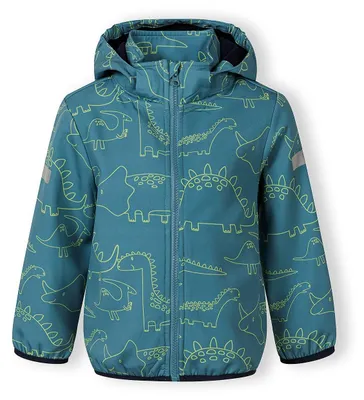 Produktbild von Minoti Übergangsjacke Jungen mit Kapuze und Reflektoren – Kinder-Frühlingsjacke Petrol Gr. 92