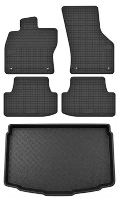 Obrázok produktu pre Gumové autokoberce SolidTread + vaňa kufra pre: Volkswagen T-Roc I 2017-2025 SUV 5 ks