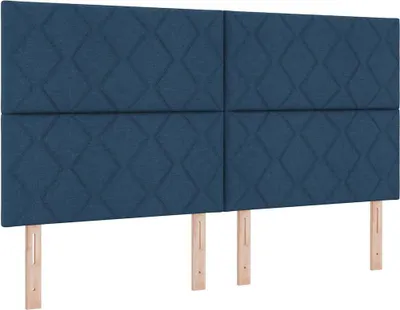 Obrázok produktu pre vidaXL Čalúnené čelo postele, tmavomodré, 180 cm