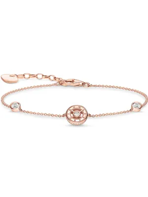 Produktbild von Thomas Sabo A1882-416-14-L19v Damen-Armband Kreise Roségoldfarben
