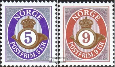 Produktbild von Briefmarken Norwegen 2002 Mi 1415-1416 (kompl.Ausg.) postfrisch Posthorn