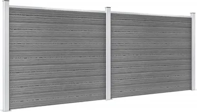 Immagine prodotto di Set Pannello di Recinzione in WPC 353x146 cm Grigio