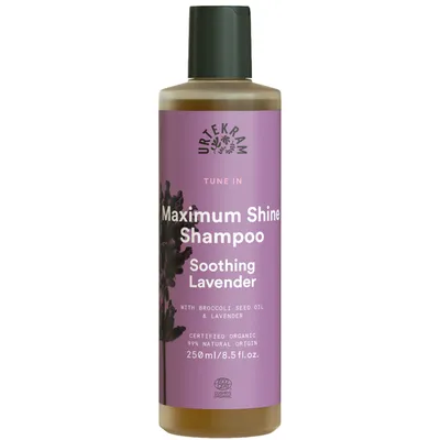 Produktbild von Urtekram Soothing Lavender Maximum Shine Shampoo, 250 ml, Shampoo, Nicht-professionell, Frauen, Alle Haare, Alle Farben