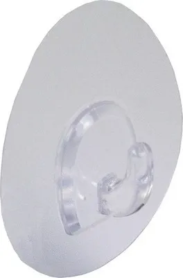 Produktbild von Handtuchhaken Garderobenhaken selbstklebend Kunststoff transparent 60x50x25 mm 2 Stück