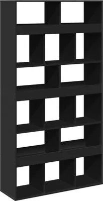 Image de vidaXL Séparation de pièce Noir 100x33x187,5 cm Bois composite