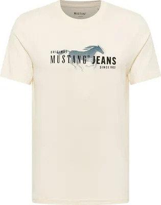 Produktbild von MUSTANG Herren T-Shirt Austin Rundhalsausschnitt Kurzarm Print Regular Fit