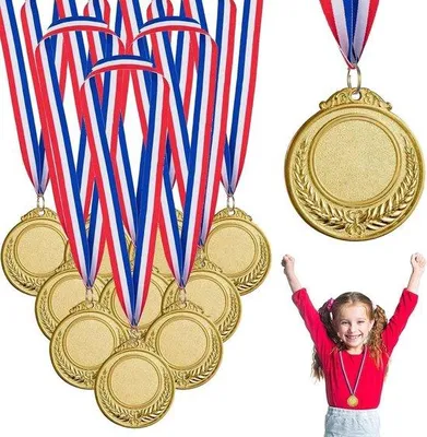 Produktbild von Gedichtene Medaillen-Set für Kinder - 10 Stück - Schule - Geburtstag - Sport