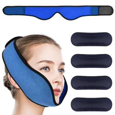 Image de Compresses en gel réutilisables pour les applications de chaud et de froid, lot de 4