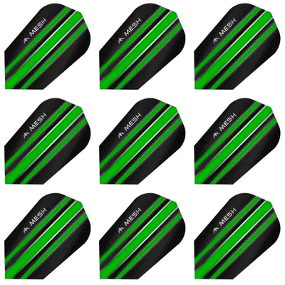 Produktbild von Mission | Mesh | Dart Flights | Slim | 100 Mikron | Grün | 3 Sets = 9 Flights