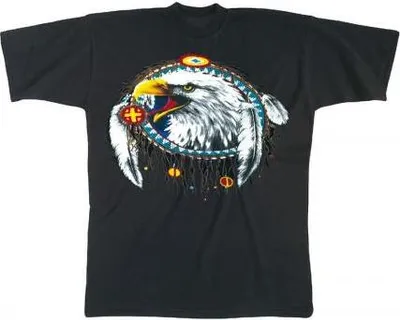 Produktbild von T-SHIRT Print - Traumfänger Adler - YF905 schwarz Gr. S-2XL Größe - S