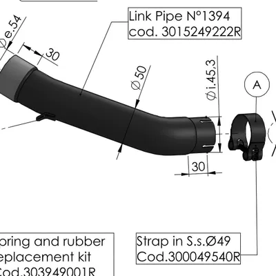 Image de Support d'échappement LeoVince vis de rechange d'échappement kit de support, noir pour KTM Duke 125 - 390 année 2021