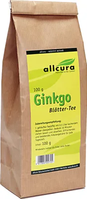 Obrázok produktu pre Čaj z listov ginkga Allcura, 100 g čaju