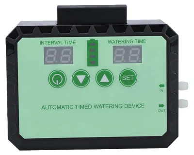 Produktbild von Automatisches Tropfbewässerungssystem mit Solarwasserpumpe für Pflanzen im Innen- und Außenbereich, mit Zeitschaltuhr, Regenwassersammler und verstellbarer Düse – DIY-Bausatz, schwarz