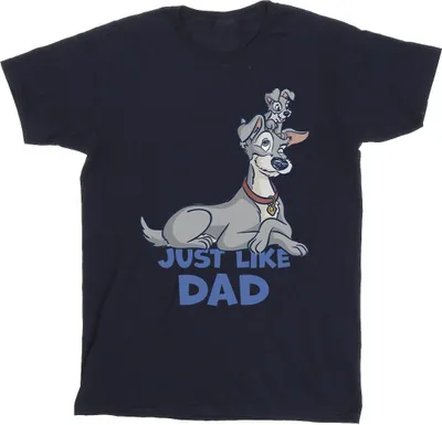 Produktbild von Disney - "Lady And The Tramp Just Like Dad" T-Shirt für Herren BI33890 (XXL) (Marineblau)