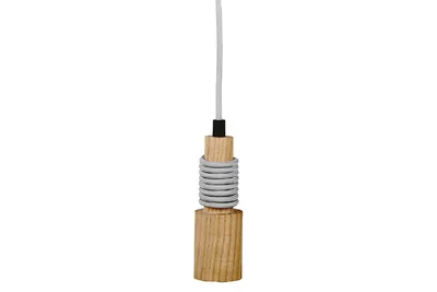 Image de MÜLLER LICHT Douille en bois E27 suspendue