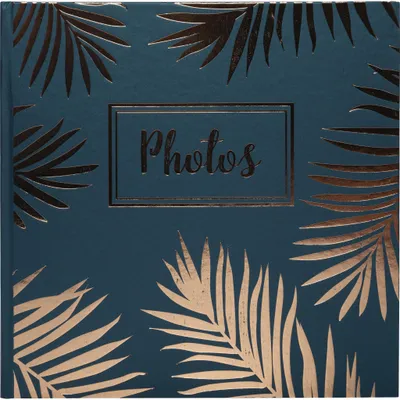 Produktbild von Exacompta 2x Fotoalbum 30 Seiten schwarz 25x25cm - Palma blau - Blau - 16307E