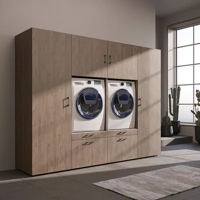 Obrázek produktu pro Skříňová sestava Roomart, šířka 254 cm, dub